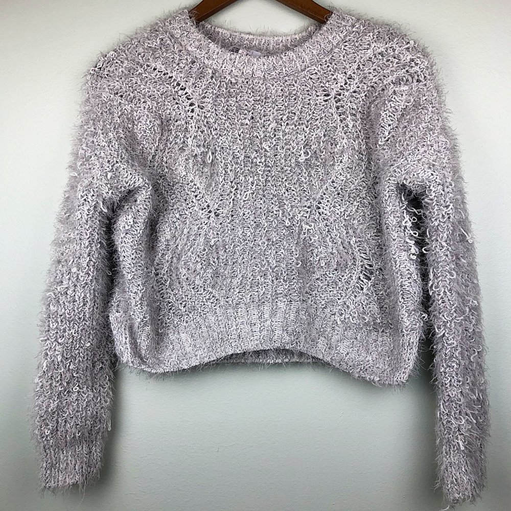 3/$25 Candies Gray Mohair Slouchy Pullover Sweater - Picture 4 of 6